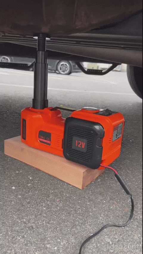 🔧 رافعة سيارة كهربائية 5 طن مع مفتاح ربط ونفاخ إطارات